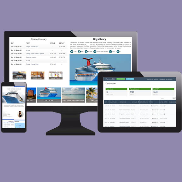 Cruise offers Builder for Travel Agents by CruiseBe